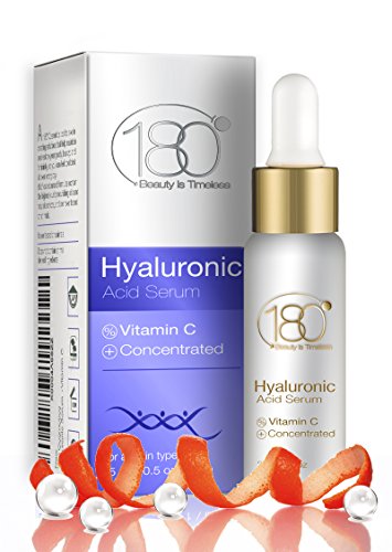 Boxing Day Deal - 180 Cosmetics Hyaluronic Acid and Vitamin C - Best facial serum in health and beauty - Reduce wrinkles - Forget botox cosmetic procedures - Our hyaluronic serum is one of the most powerful anti aging products available, 0.5 oz / 15 ml. - Deals Week 2015 - Year End Deals
