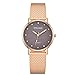 Produktbild EARS DamenUhr Woman Fashion Woman Fashion Leather Band Analog Quartz Round Wrist Watch Watches Uhr Fashionable And Simple Ladies Steel Band Watch Christmas Gift Vintage Wrist Watch (B)