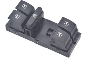 ZEALfix Interruttore Alzacristalli Elettrico Pulsantiera Finestra 1K4959857B per Jetta Golf Polo Passat Caddy T-iguan Touran
