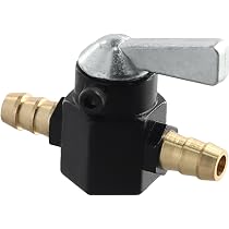 Robinet Carburant Moto Aluminium 8mm - Interrupteur Purge Pour Dirt Bike ATV Quad | Argenté