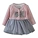 Produktbild Winterkleidung Kleinkind Baby Kind Mädchen Lange Ärmel Gestrickt Bow Newborn Tutu Prinzessin Kleid 0-24M Heligen