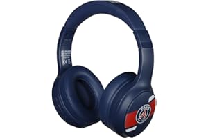 Konix PSG Casque Audio sans Fil Bluetooth 5.3 PC, Smartphones, tablettes - Microphone - Autonomie 25 h - Câble Jack 3,5 mm - Bleu