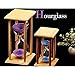 XDOBO New Design Hand-blown Hourglass in Wooden Stand, Indoor Décor and Sand Timer, Measures 60 Minutes (20 X 10CM, Purple)