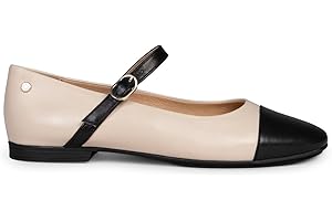 miMaO. Merceditas de Mujer con Puntera negra en Piel. Hechas en España