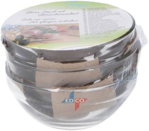Cuisine Elegance Glass Pinch Bowls/Sauce Pots (Set of 3) (10.5cm)
