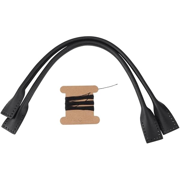 Poignées De Sac En Cuir Véritable Walfront - Noir/Brun/Beige - DIY Accessoires Sac à Main