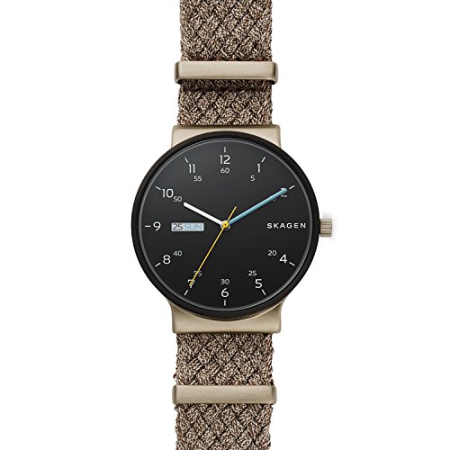 Skagen Reloj Analógico para Hombre de Cuarzo con Correa en Nailon SKW6453