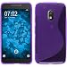 Produktbild PhoneNatic Case für Motorola Moto G4 Play Hülle Silikon lila S-Style + 2 Schutzfolien