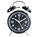 Price comparison product image VORCOOL Twin Bell Alarm Clock Stereoscopic Dial Backlight Battery Operated Loud Alarm Clock (Black)