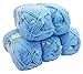 Produktbild Alize Baby Flower 5 x 100 Gramm Wolle mit Farbtupfer, 500 Gramm Effektwolle, Strickwolle (hellblau 5435)