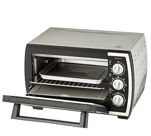 Preisvergleich Produktbild ALASKA Minibackofen OCR 1600 / Grillbackofen / Toastofen / Pizzaofen / Rösten / Timer / 90° - 230° / 22 Liter Garraum / 5 Leistungsstufen / Edelstahl Backblech / Grillrost