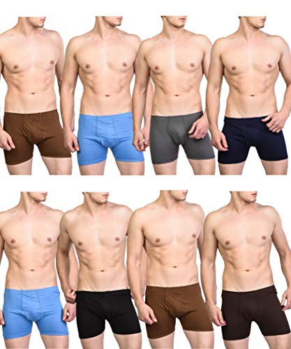 ZOTIC I/E Trunks for Men Underwear for Men - Cotton Trunk Innerwear Pack of 8 - Men