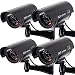 Produktbild Masione 4 Stück schwarz Dummy CCD Überwachungskamera mit LED Fake Kamera fingierte CCTV Camera Sicherheitskamera