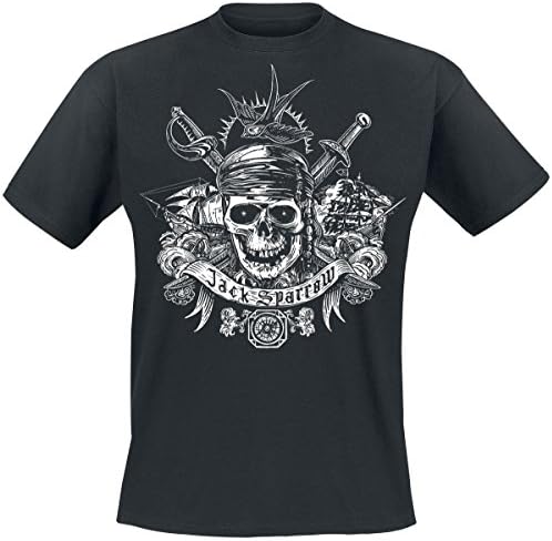 Pirates Of The Caribbean Sparrow Classic T-Shirt Black XL