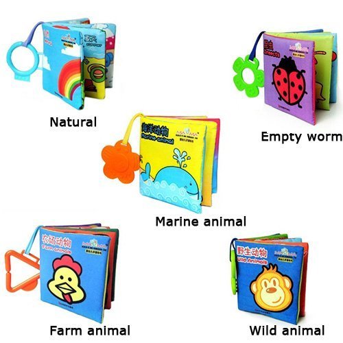 Early Intelligence Development Baby Kid Child Cloth Book Learn Picture Cognize Book ,Animal