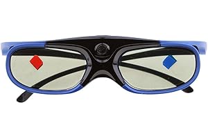 U/ D Lunettes 3D U/D, type obturateur actif pour projecteur Acer/BenQ/Optoma DLP-Link, haute compatibilité, rechargeable, angle de vision de 178°, fonctionnement de 50 heures