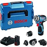 Bosch Professional 12 V Sistem Ak&uuml;l&uuml; Matkap GSR 12V-35 FC - FlexiClick Sistemi (2 x 3.0 Ah Ak&uuml; Dahil, Hızlı Şarj Cihazı GAL 1