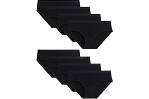 Adorel Culotte Coton Slip sous-vêtement Uni Fille Lot de 8