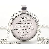 Winnie The Pooh Halskette, Silber Zitat Anhänger, Freundschaft Beziehung Schmuck Geschenkideen für Frauen & Freunde