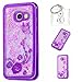 Produktbild Hülle Galaxy A3 2017 ( A320F ) Hülle Transparent Hardcase,3D Galvanotechnik TPU Kreative Liquid Bling Hülle Case Für Samsung Galaxy A3 2017 ,Dynamisch Kristall Handytasche + Schlüsselanhänger (A) (5)