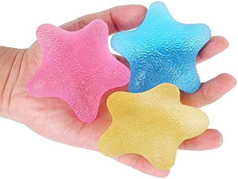 Crysle Grip Balls Hand Stress Balls for Therapy/Exercise Hand Finger Wrist-Set of 3