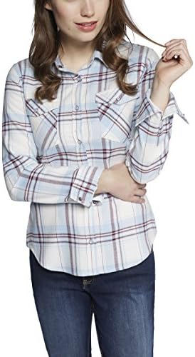 Oklahoma Jeans Women's R-609 Blouse, Blau (Placid Blue 112), X-Large