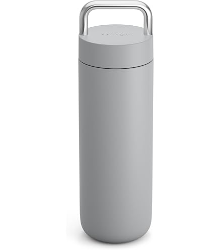 Fellow Carter Bundle - Tazza da viaggio 3 in 1 da 473,6 ml, con coperchio scorrevole, coperchio per movimento e freddo, con cannuccia, interno in ceramica e acciaio inossidabile isolato sottovuoto