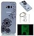 Produktbild Hülle Leuchtende Galaxy S8 Plus (6.2 Zoll) Silikon Etui Handy Hülle Weiche Transparente Luminous TPU Back Case Tasche Schale Leuchten In Der Nacht Für Galaxy S8 Plus 6.2 Zoll +Schlüsselanhänger (P) (10)