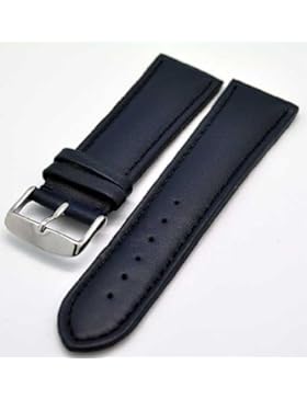 Uhrenarmband Armband blau Ton in Ton 18mm Kalbleder NEU 3820