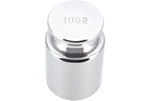 sourcing map Gramm Kalibriergewicht M1 Präzisionsstahl verchromt für digitale Waagen 100 g