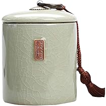 Japanische Teedose Keramik - Traditionelles Tee-Zubehör B09