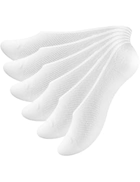 6 Paar Unsichtbare Sneaker Socken für Damen und Herren | Füßlinge | Invisible Socks | unsichtbare Mesh Sneaker...