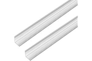 Alberts 499143 - Profilo angolare in acciaio inox, 1000 x 10 x 10 mm, set da 2