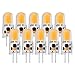 Produktbild Sunix 10stk 5W G4 COB LED Leuchtmittel, 270-300LM, Dimmbar, Warmweiß, 6000K, 360 Grad Strahl Winkel, Kristall Scheinwerfer Birne LD863