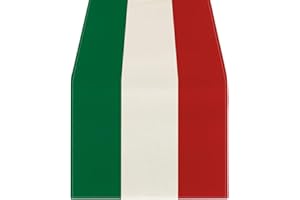 FSSTUD Italian Party Table Runner Red White and Green Table Runner Italy Themed Table Cloth Fancy Kitchen Dining Table Decoration for Family Gathering