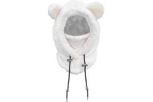 NLAND Gorro Bebé Invierno 3 en 1 Pasamontañas Térmicos Niño Niña 3-8 Años Cálido Bufanda con Capucha Pequeños Sombrero y Bufanda Máscara Set Suave Balaclava