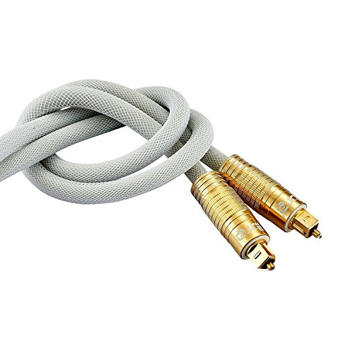 IBRA PREMIUM-Weiß Optisches Toslink Digital – Kabel (1Meter) - 9