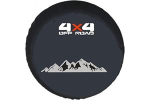 TRIBONES Compatible with Jeep Grand Cherokee, Defender, Hummer H2, Ford Raptor F150, Ford Bronco Spare Tire Cover, Spare Wheel Cover Protector (XXL, 315/70R17, 285/75R17)