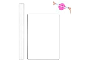 EXIN DEHCEN Acrylic Clay Rollers with Acrylic Sheet, Massiver Acryl Ton Roller, Tonschneider Acryl-Ton-Roller, Leicht zu Reinigen, Antihaftbeschichtung, DIY-Rollwerkzeug zum Modellieren und Formen von Ton