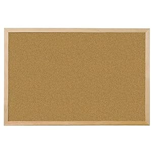 Q-Connect Wooden Frame 600 x 900 mm Cork Board