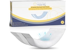 FIRST DAYS MATERNITY SUPPLIES First Days Maternity – Lot de 8 packs de rhume périnée à activation instantanée, entièrement absorbants, parfaits pour l'hôpital ou le sac de travail,