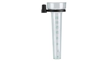 TAIDDA Rain Gauge Tube, Sturdy Plastic Rain Gauge Tube Accurate Measurement for Garden Outdoor Yard 35mm Capacity for Collect Rainwater for Garden Field Yard