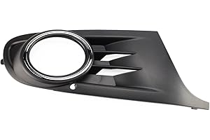 EASYSHOP24H Griglia Paraurti Anteriore Dx Per Golf 6 MK6 VI da 2008 a 2012 Cornice Mostrina Inferiore Copertura Fendinebbia Destro Con Anello Cromato