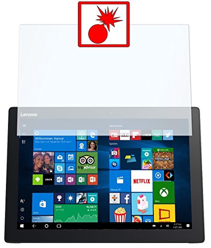 2 x Slabo Panzerschutzfolie Lenovo Miix 720 Panzerfolie Displayschutzfolie Schutzfolie Folie "Shockproof" KLAR - unsichtbar MADE IN GERMANY