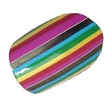 Chix Nails Nail Wraps Zingy Rainbow Colour Stripes Fingers Toes Vinyl Foils Beauty False Stickers