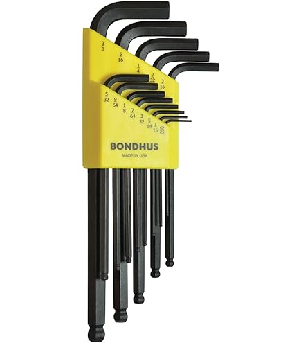 Bondhus 7-Piece Fold Up Hex Tool Set | ProGuard Finish Metal Handle | 1.5-6mm Hex Tips