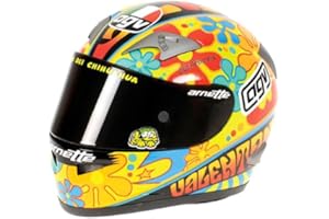 KYOSHO Minichamps 327030086 - Casco AGV - Valentino Rossi, Campione del Mondo, Moto GP Valencia, Scala: 1:2
