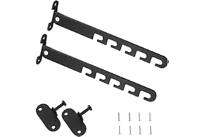 Lxoraziy 2 PCS Ferma Finestra Limitatore di Finestre, Manopole Ribaltabili per Finestre, Serratura per finestra con 4 Viti per la Regolazione Della Finestra(Nero)
