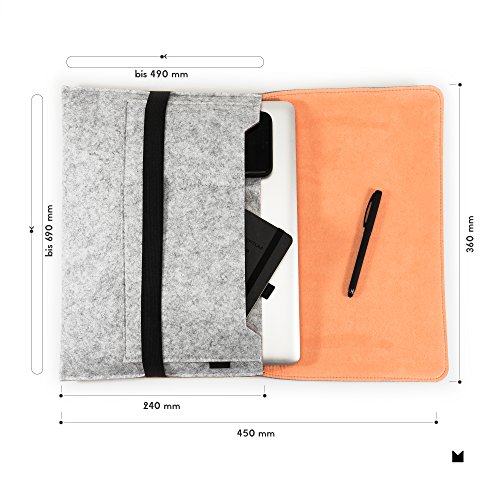 FORMGUT   MacBook Pro Tasche Filz 13 3 Zoll    Laptoptasche  Laptop Sleeve  Notebook H  lle  Businesstasche  Computertasche farbig  umweltfreundliche 
