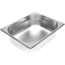 Produktbild von FOHERE GN 1/3 Edelstahl-Behälter Mit Deckel, 6 Stück, 33x18x15 Cm – Für Buffet, Backen Und Kühlen